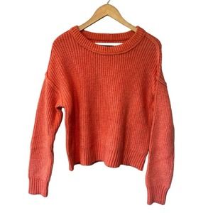 American Eagle Dusty Rose Wool Blend Chunky Knit Sweater XS NWT